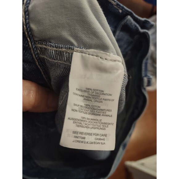 Madewell Cali Demi Boot Jeans Size 27 Raw Hem Distressed - Picture 9 of 9